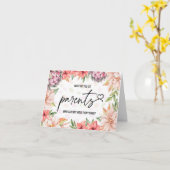 Was bekommt ihr Eltern? Ein Großkind! Karte (Gelbe Blume)