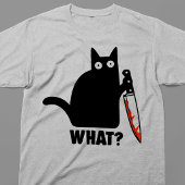 Was Black Cat Knife Meme Tri-Blend Shirt