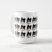 Was! Border Collie Kaffeetasse (Vorderseite Links)