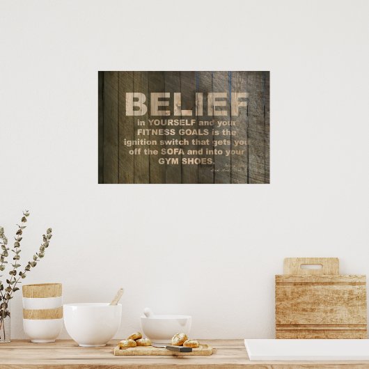 Was bringt dich vom Sofa! Poster (Küche)