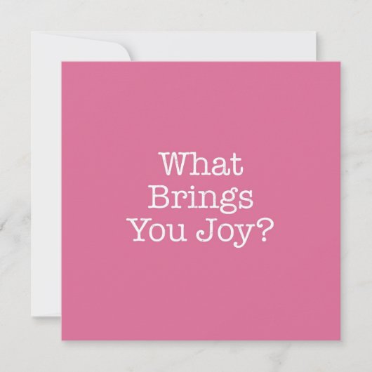 Was bringt Sie zur Joy Note Card Mitteilungskarte (Vorderseite)