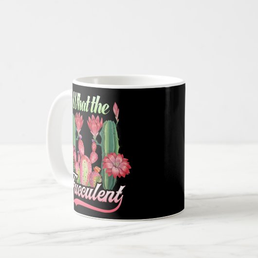Was Cactus succulents Pflanze Gartenarbeit antreib Kaffeetasse (Vorderseite Links)
