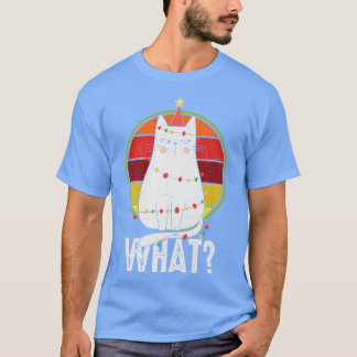 Was Chat Xmas Lichter Funny Weihnachten T-Shirt