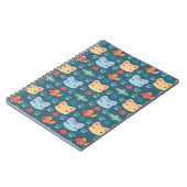 Was Cool ist, Kitty Cat in Blau und Gelb Notizblock (Linke Seite)