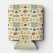 Was Cool ist, Kitty Cat in Gelb und Braun Dosenkühler (Rückseite)