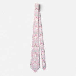 Was Cool ist, Kitty Cat in Pink und Minze Krawatte