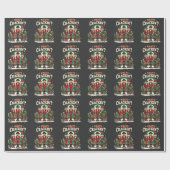 Was Cracking Nutcracker Cactus Christmas Funny ist Geschenkpapier (Flach)