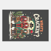 Was Cracking Nutcracker Cactus Christmas Funny ist Geschenkpapier Set (Vorderseite)
