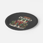 Was Cracking Nutcracker Cactus Christmas Funny ist Pappteller (Schrägansicht)