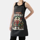 Was Cracking Nutcracker Cactus Christmas Funny ist Schürze (InSitu)
