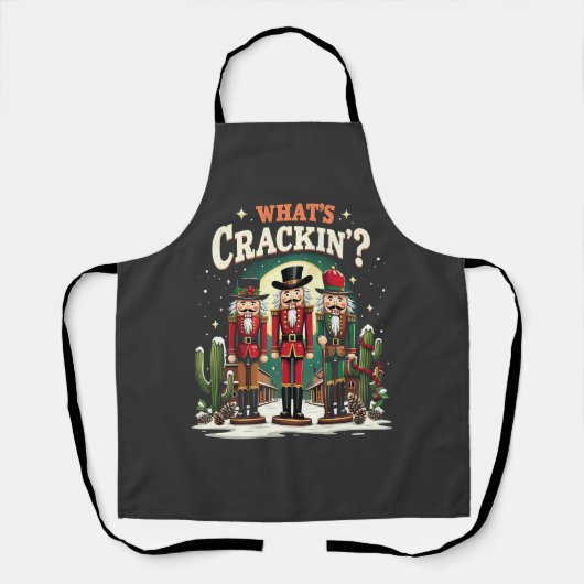 Was Cracking Nutcracker Cactus Christmas Funny ist Schürze (Vorderseite)