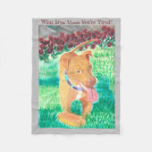 Was D’ya Gemein Sie sind müde? Fleecedecke (Vorderseite)