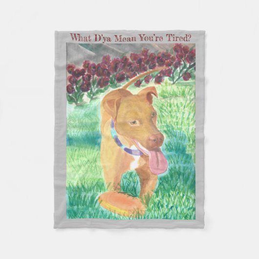 Was D’ya Gemein Sie sind müde? Fleecedecke (Vorderseite)
