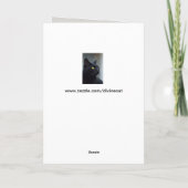 Was dachte deine Katze über Grußkarte? Karte (Rückseite)