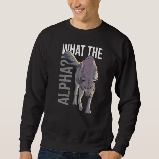 Was das Alpha-Zitat für einen Wolf-Experte ist Sweatshirt (Vorderseite)