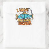 Was das Angeln angeht: Ersticken Sie Ihre Fischere Runder Aufkleber (Tasche)