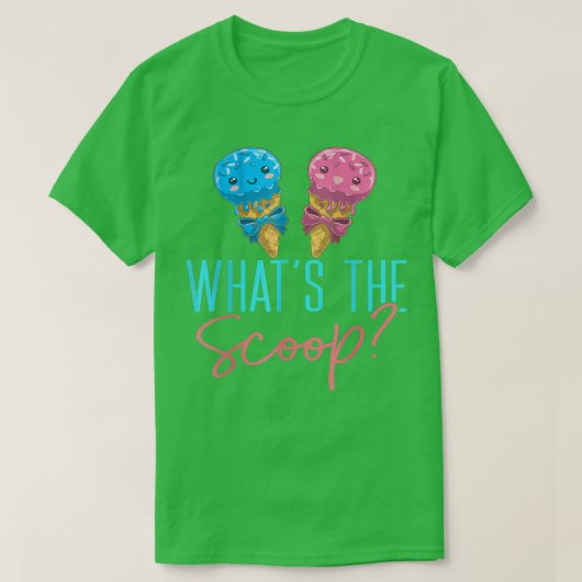 Was das Baby des Scoop Ice Cream Gender Reveal Par T-Shirt (Design vorne)