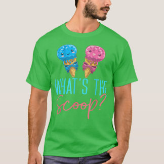 Was das Baby des Scoop Ice Cream Gender Reveal Par T-Shirt