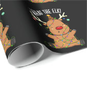 Was das Elch-Funny-Tier für dunkle BG Geschenkpapier (Rolleneckpunkt)