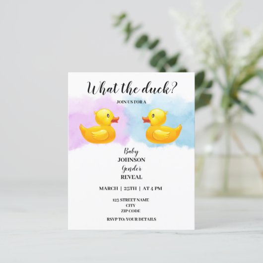 Was das Entengeschlecht offenbart (Stehend Vorderseite)