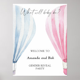 Was das Geschlecht sein wird, offenbart den Empfan Poster