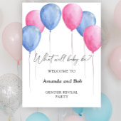 Was das Geschlecht sein wird, offenbart den Empfan Poster