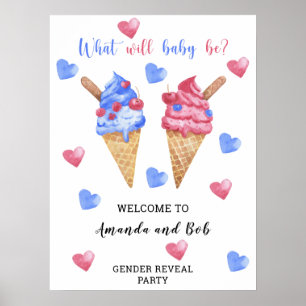 Was das Geschlecht sein wird, offenbart den Empfan Poster