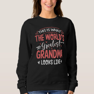 Was das größte Oma der Welt aussieht wie Mütter D Sweatshirt