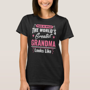 Was das größte Oma der Welt aussieht wie Mütter D T-Shirt
