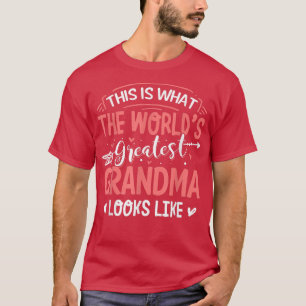 Was das größte Oma der Welt aussieht wie Mütter D T-Shirt