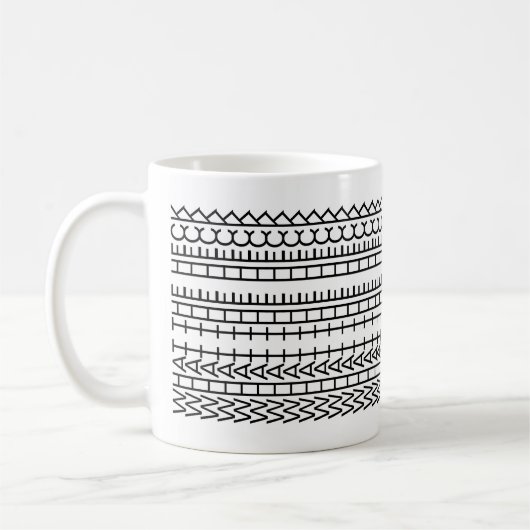 Was das Heck Custom Hidden Message 142BW Zitat Kaffeetasse (Links)