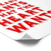 Was das Herz Will Poster (Ecke)