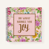 Was das Joy Floral Bullet Journal bringt Notizblock (Vorderseite)