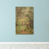 Was das kleine Mädchen in Bush 1904 sah Leinwanddruck (Insitu (Holzboden))