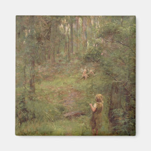 Was das kleine Mädchen in Bush sah, 1904 Magnet