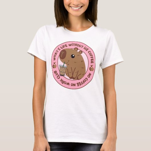 Was das Leben ohne Eiskaffee Lover T - Shirt (Vorderseite)