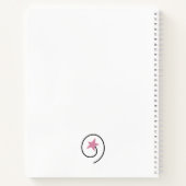 Was das Leben Will Rosa Motivierend Zitat Notizblock (Rückseite)