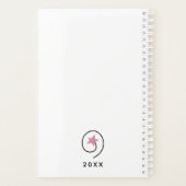 Was das Leben Will Rosa Motivierend Zitat Planer (Rückseite)