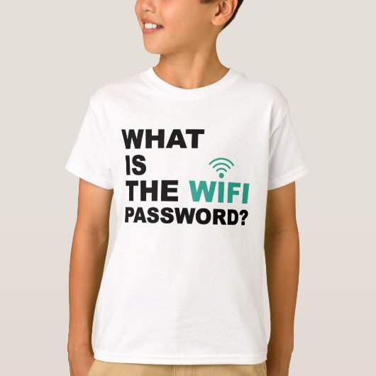 Was das lustige WIFI-Passwort ist T-Shirt (Vorderseite)