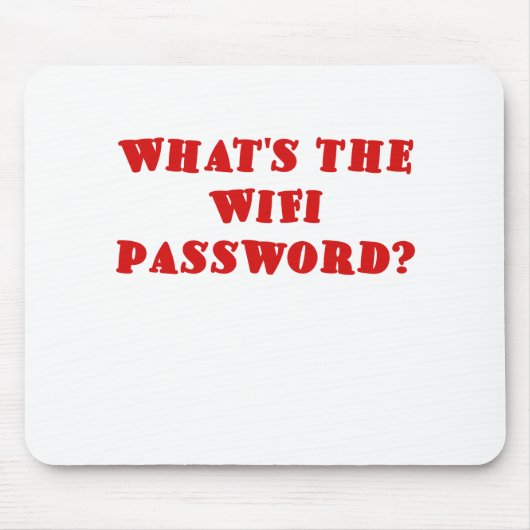 Was das Wifi Passwort ist Mousepad (Vorne)
