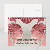 Was deine Gedanken Kontrollen dein Leben verbrauch Postkarte (Vorne/Hinten)