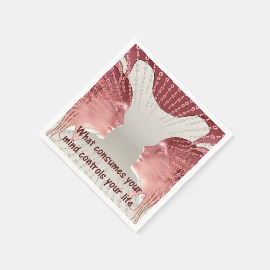 Was deine Gedanken Kontrollen dein Leben verbrauch Serviette (Ecke)