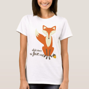 Was den Fox tut, Illustrations-T-Shirt zu sagen T-Shirt