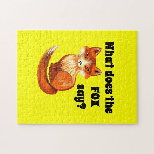 Was den Fox tut, Kleidung und Geschenke zu sagen Puzzle (Horizontal)