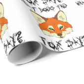 was den Fuchs tut, sagen Sie Geschenkpapier (Rolleneckpunkt)