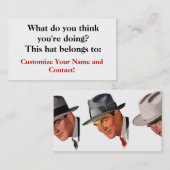 Was denken Sie Sie tun? Visitenkarte (Vorne/Hinten)