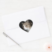 Was denkt er? Herz-Aufkleber (Umschlag)