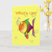 Was denkt Ihr über Funny Fish and Bubbles? Karte (Gelbe Blume)