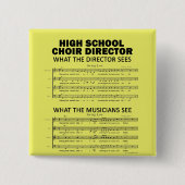 Was der Chor der High School sieht Button (Vorderseite)