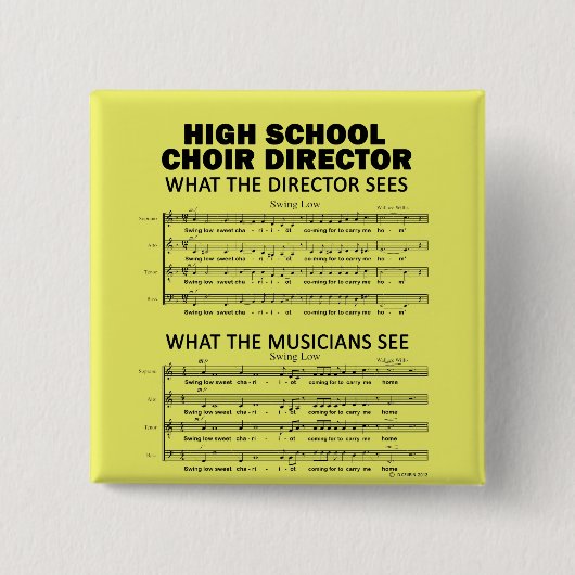 Was der Chor der High School sieht Button (Vorderseite)